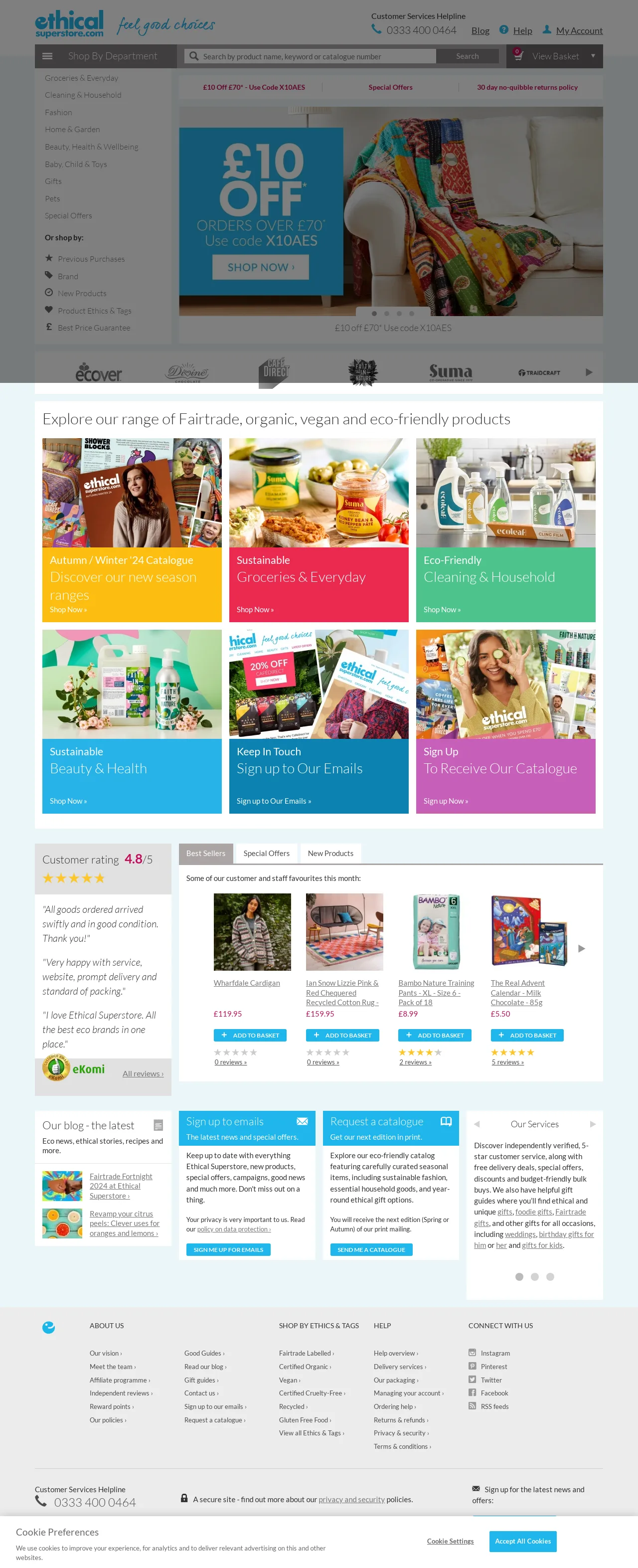 Ethical Superstore Fair Trade Organic Vegan Plastic Free Eco Friendly Products